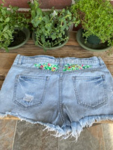 Painted on Jeans (Free People high rise short)